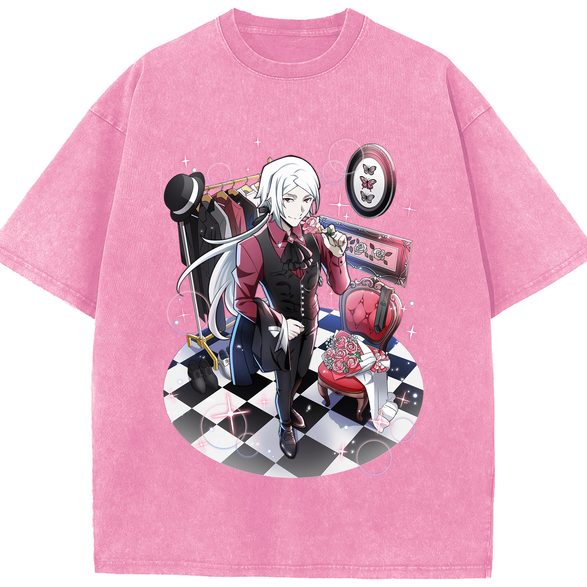 （画像用） 文豪ストレイドッグス Bungo Stray Dogs 綿100% ヴィンテージ風 半袖Tシャツ（フロントプリント）